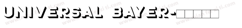 Universal Bayer字体转换